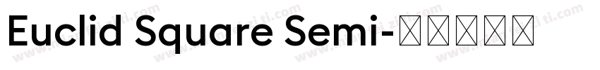 Euclid Square Semi字体转换